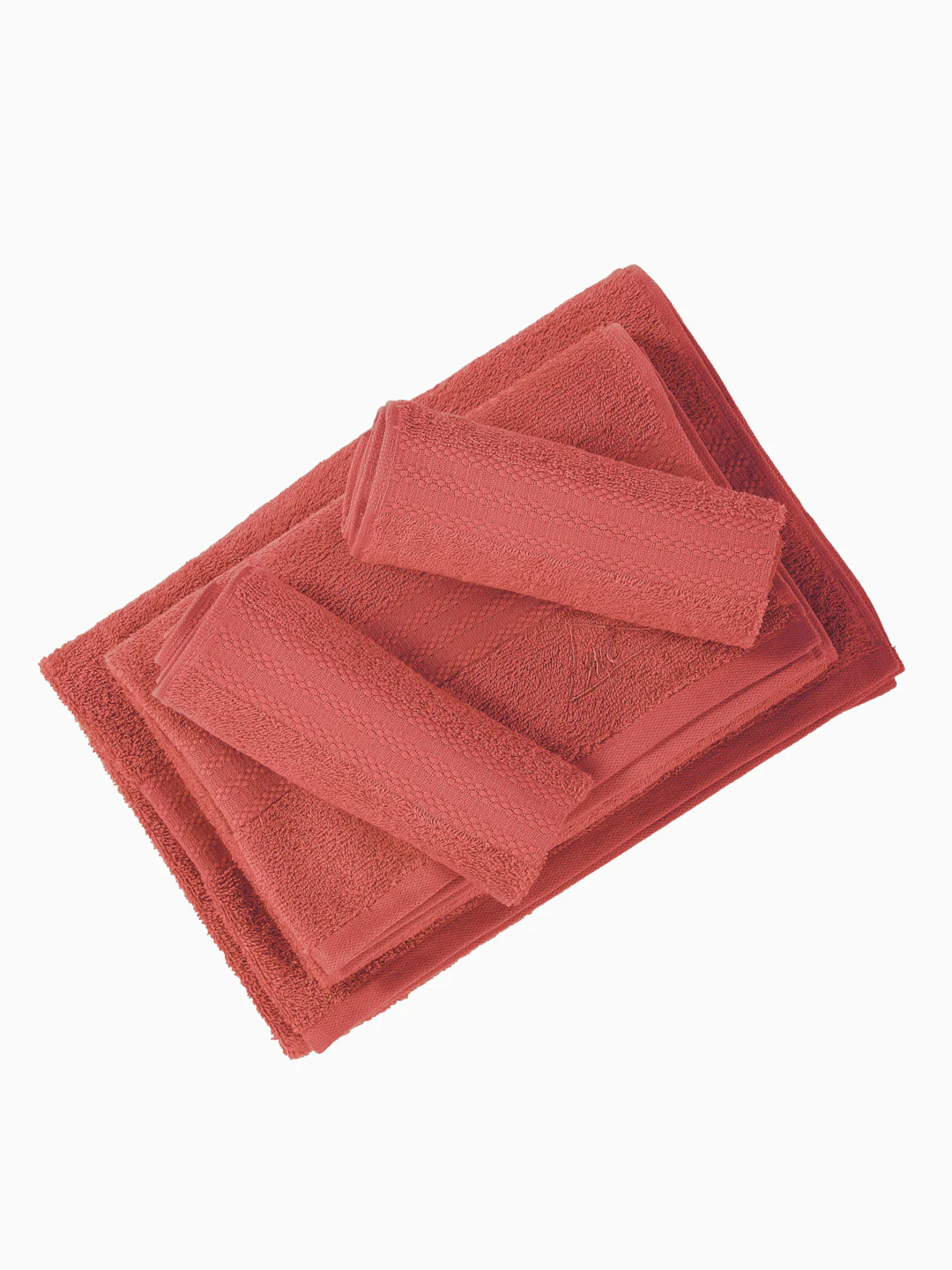 Peach Pink 100% Cotton Solid 380 GSM Bath Towel Jazz 4 Pc Set Gifting Box Pack - Image 6