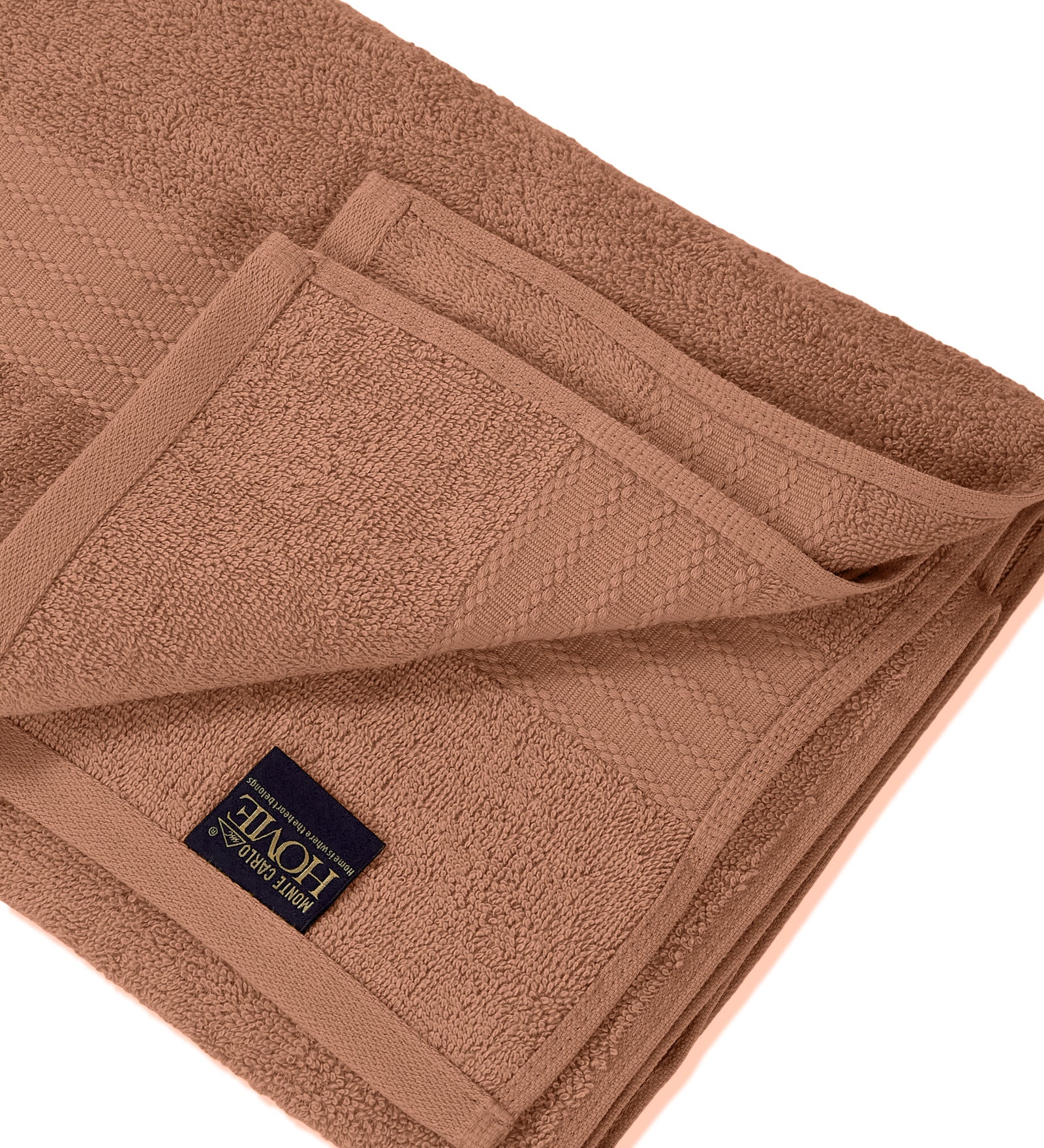 Peach Pure Cotton Solid 380 GSM Bath Towel 1 Piece (Jazz Collection) - Image 5
