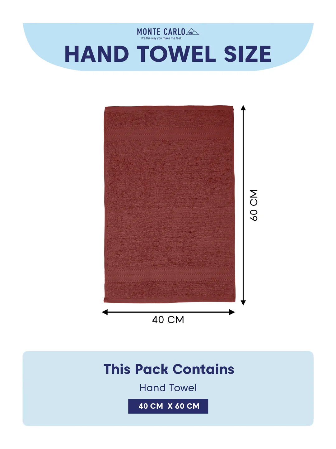 Peach Pure Cotton Solid 380 GSM Hand Towel 2 Pc Set (Jazz Collection) - Image 10