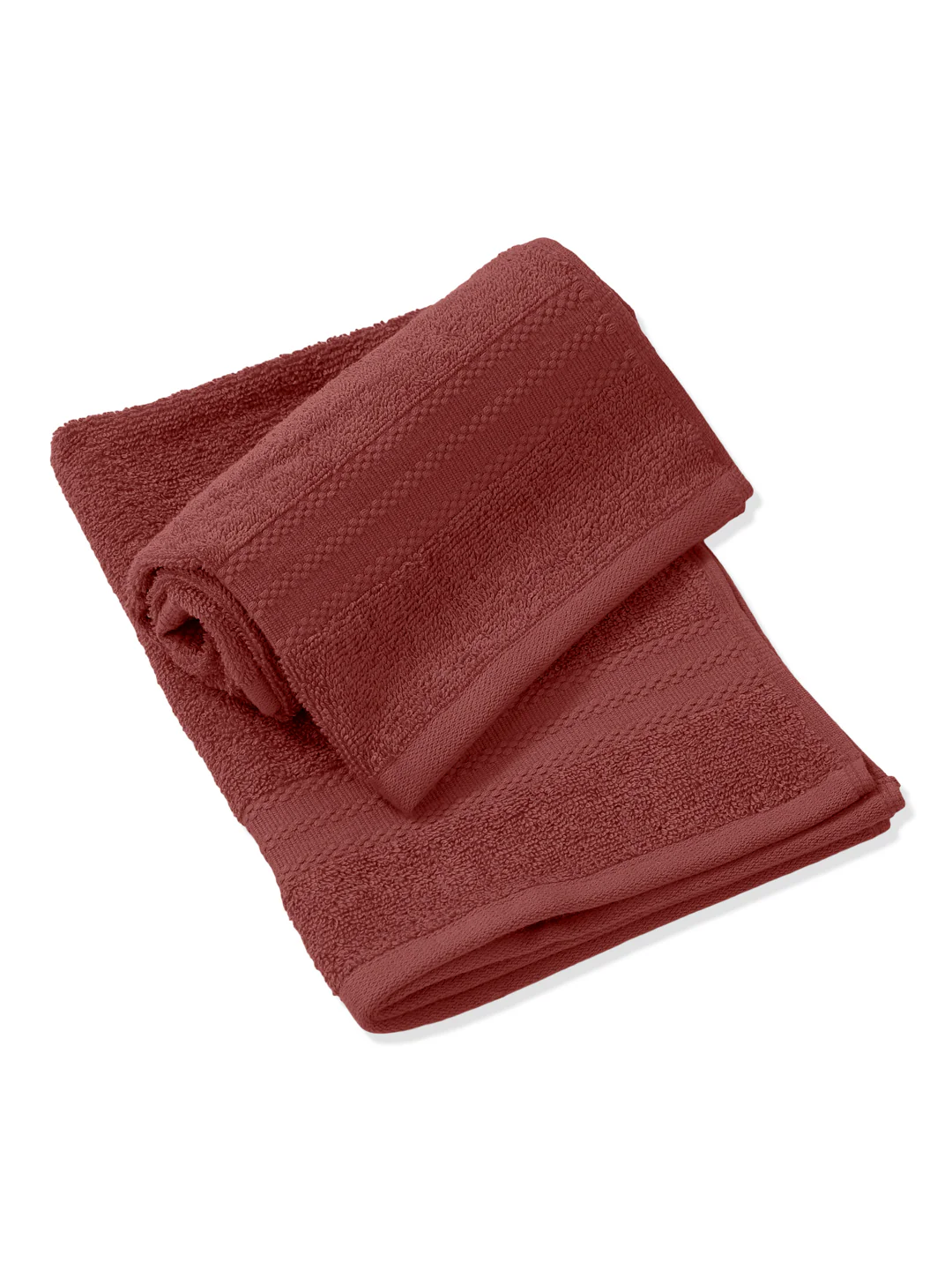 Peach Pure Cotton Solid 380 GSM Hand Towel 2 Pc Set (Jazz Collection) - Image 4