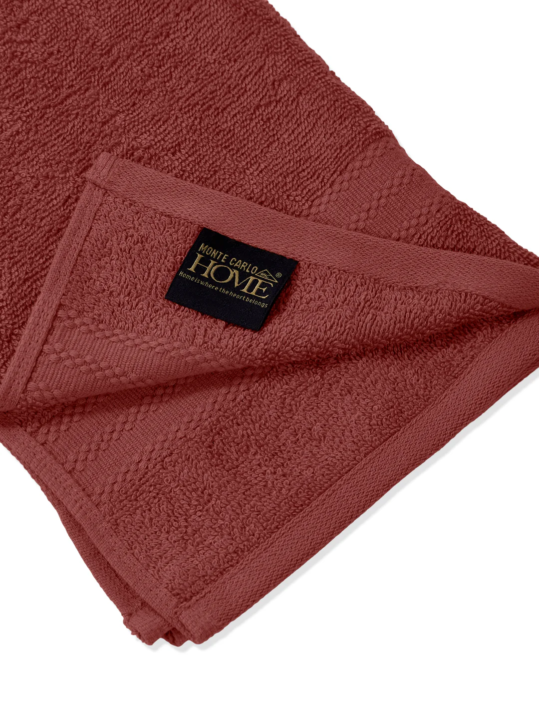 Peach Pure Cotton Solid 380 GSM Hand Towel 2 Pc Set (Jazz Collection) - Image 7
