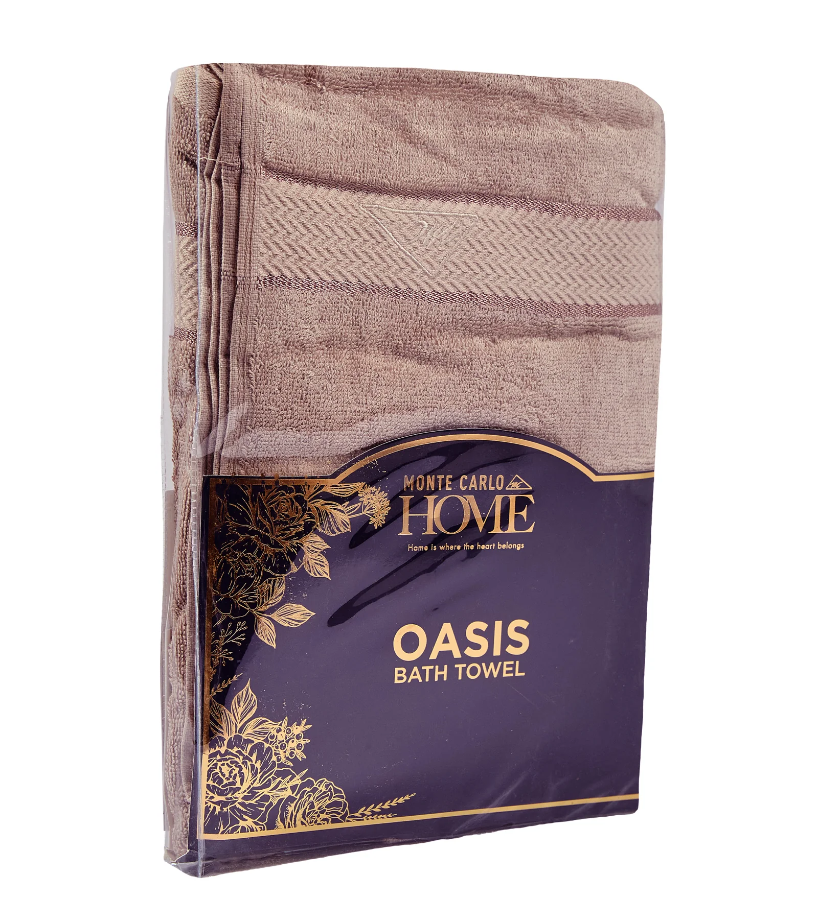 Peach Pure Cotton Solid 450 GSM Bath Towel 1 Piece (Oasis Collection) - Image 9