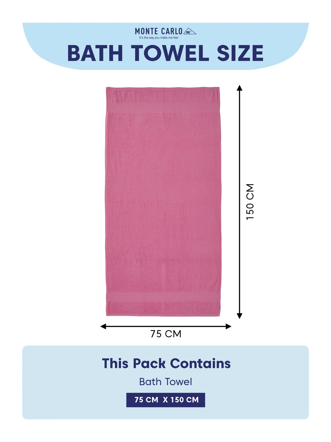 Pink 100% Cotton Solid 380 GSM Bath Towel Jazz 4 Pc Set Gifting Box Pack - Image 10