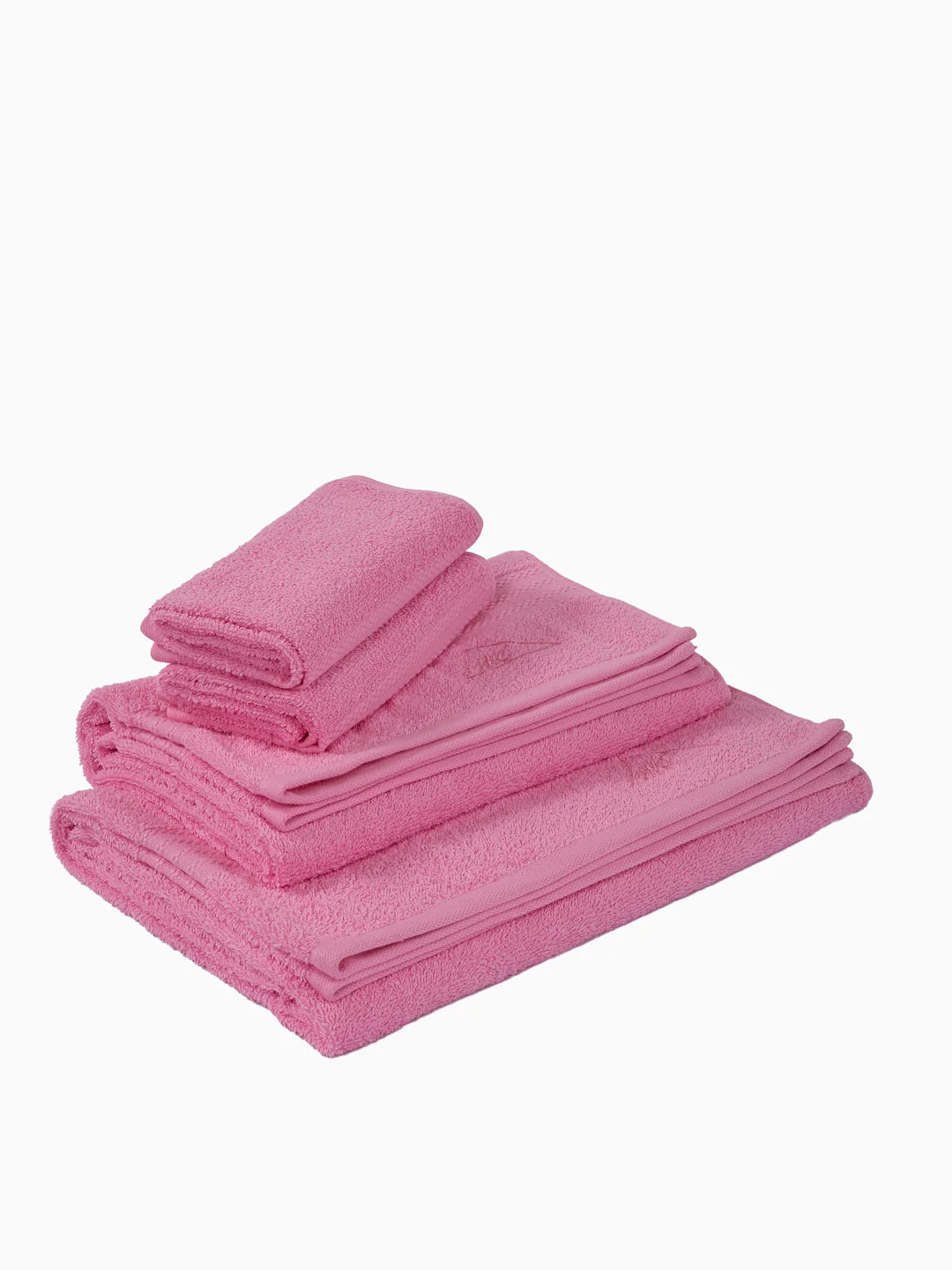 Pink 100% Cotton Solid 380 GSM Bath Towel Jazz 4 Pc Set Gifting Box Pack - Image 4