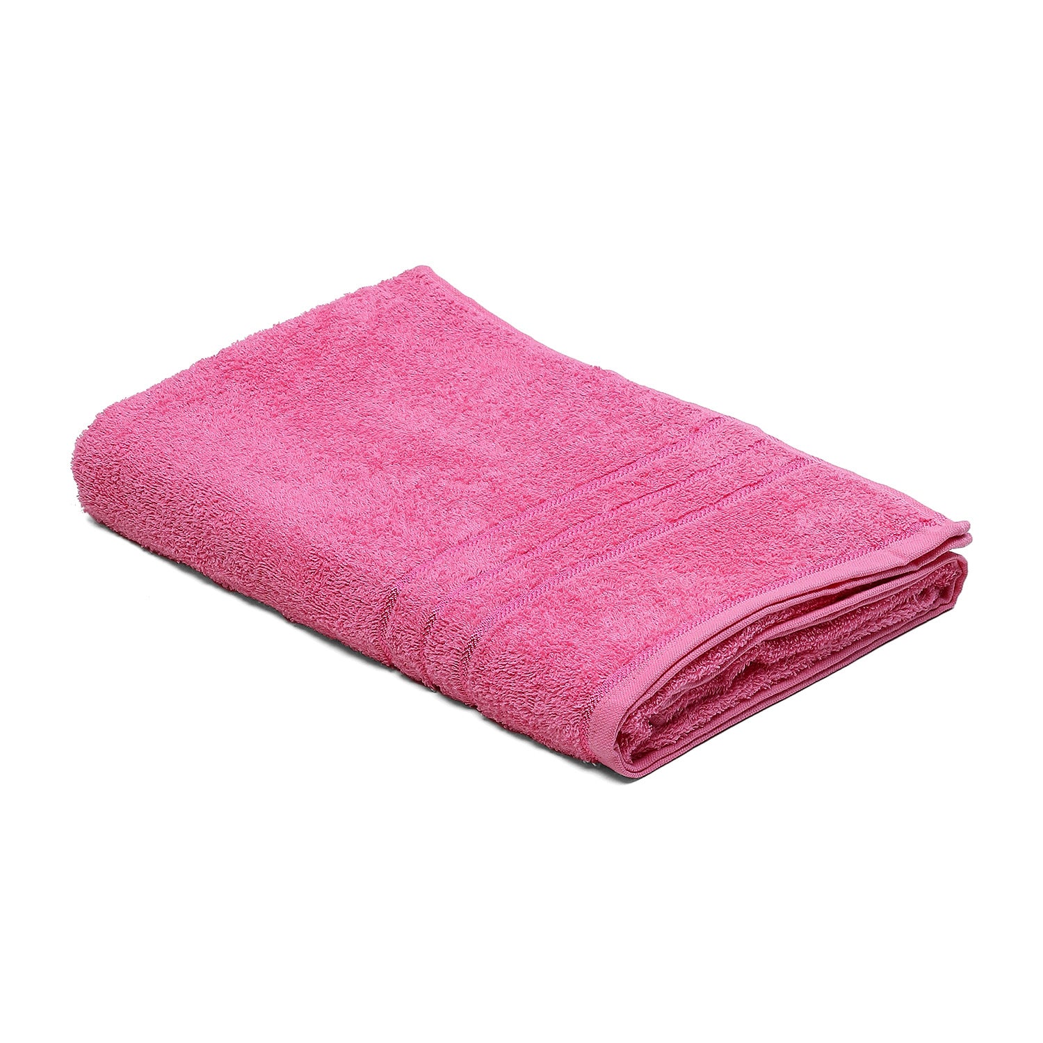 Pink Cotton 350 GSM Bath Towel - Image 2