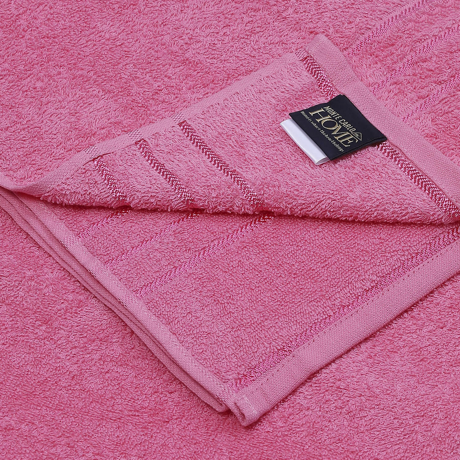 Pink Cotton 350 GSM Bath Towel - Image 4