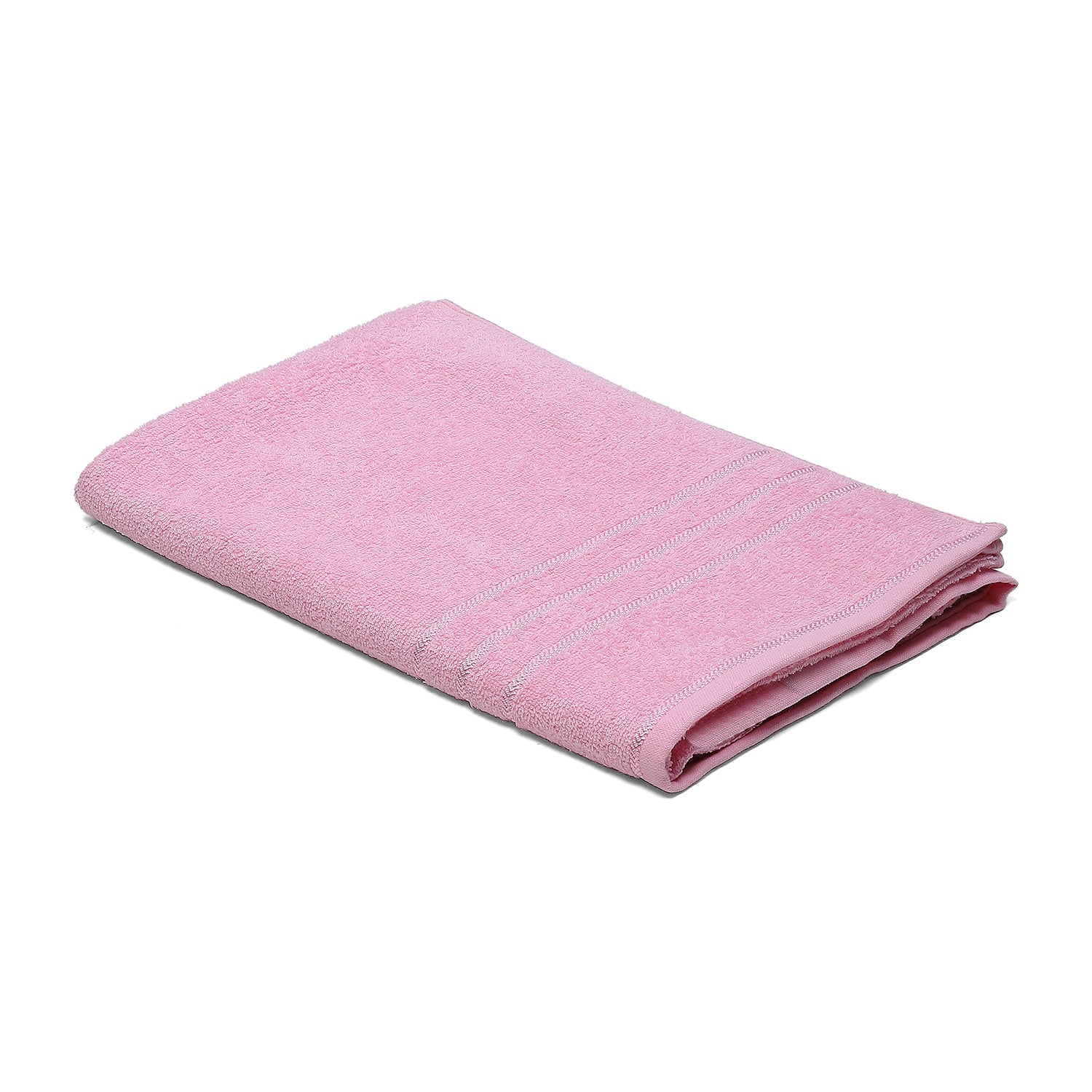 Pink Cotton 350 GSM Bath Towel - Image 2