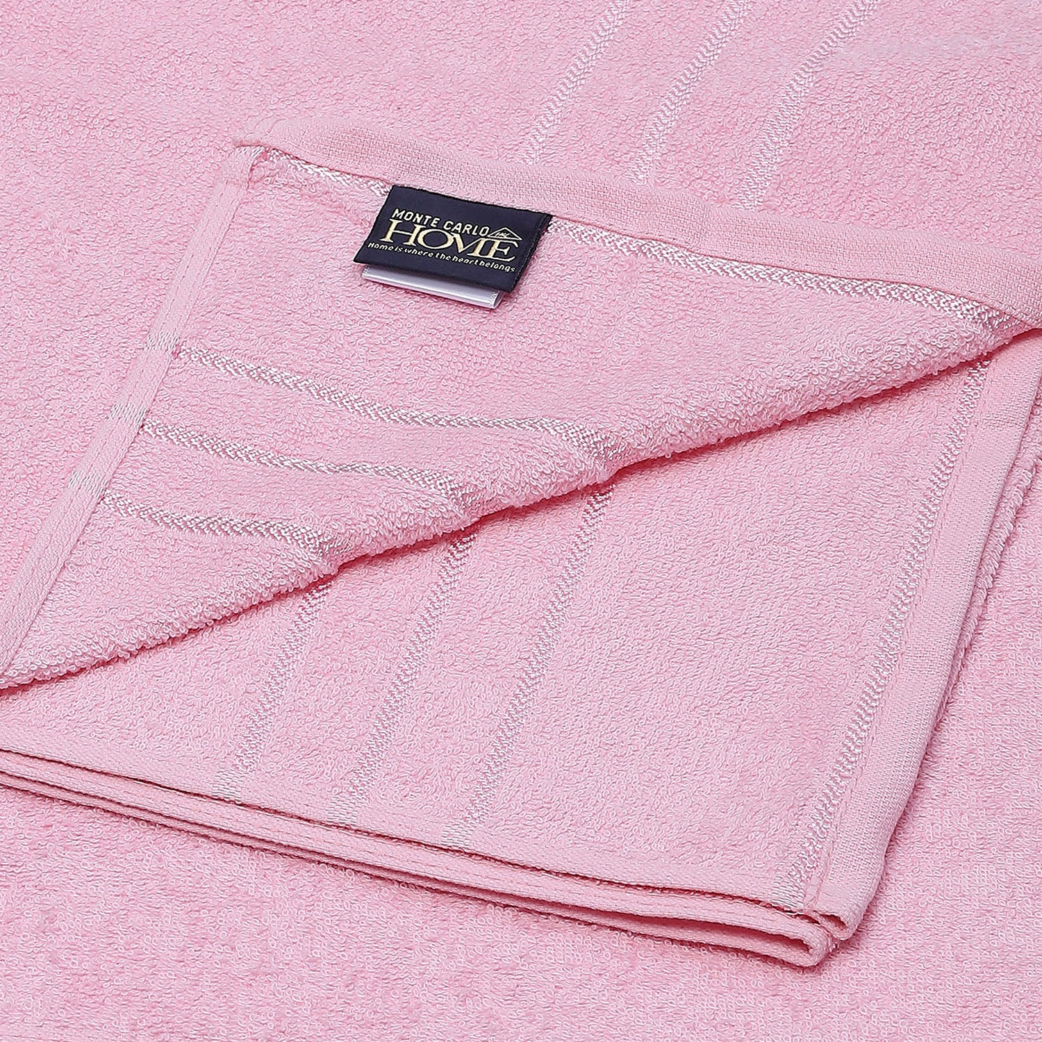 Pink Cotton 350 GSM Bath Towel - Image 4
