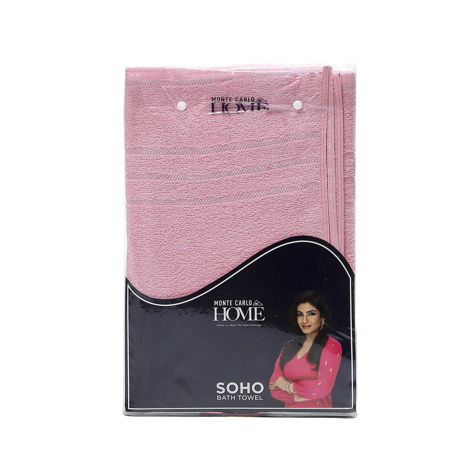 Pink Cotton 350 GSM Bath Towel - Image 5