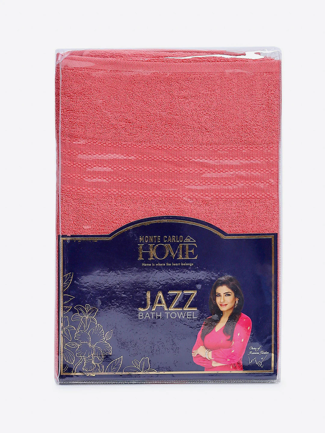 Pink Cotton Solid 400 GSM Bath Towel (Jazz) - Image 5
