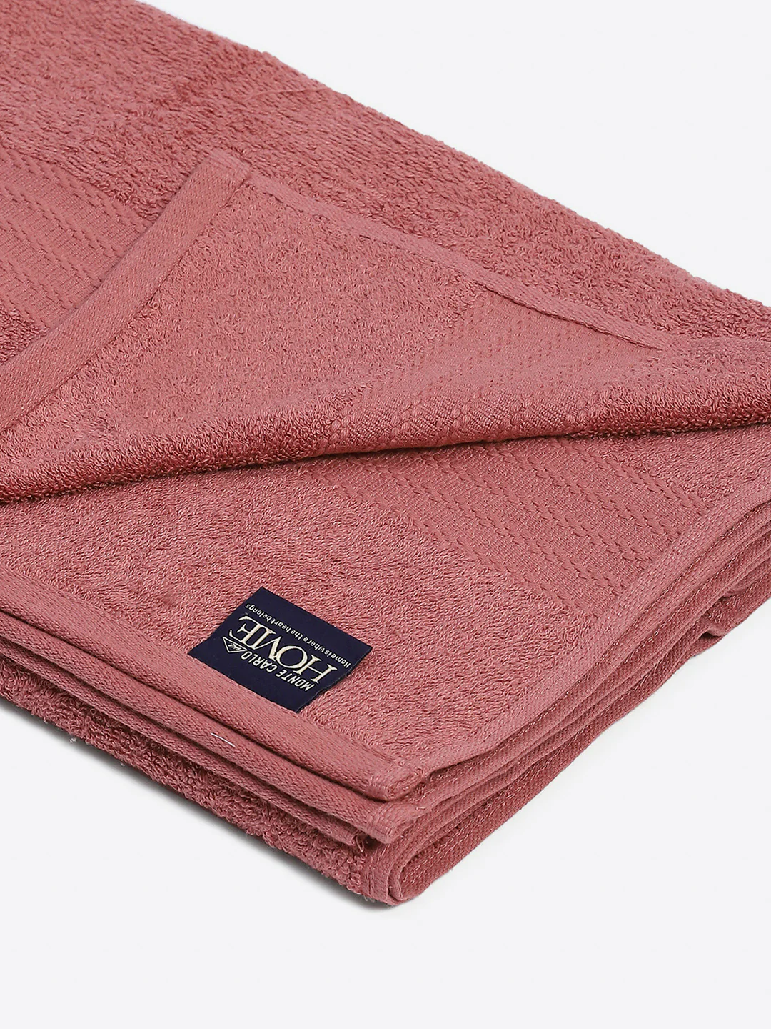 Pink Cotton Solid 400 GSM Bath Towel (Jazz) - Image 3