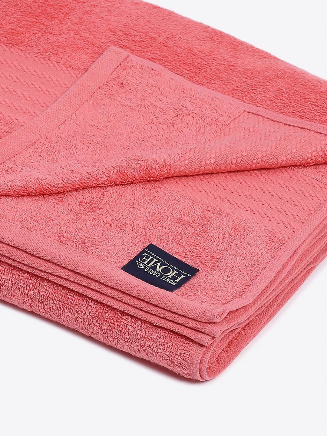 Pink Cotton Solid 400 GSM Car Towel (Jazz) - Image 3