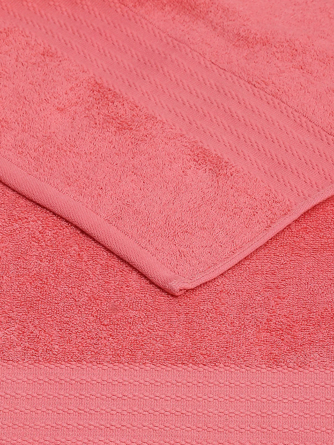 Pink Cotton Solid 400 GSM Car Towel (Jazz) - Image 4