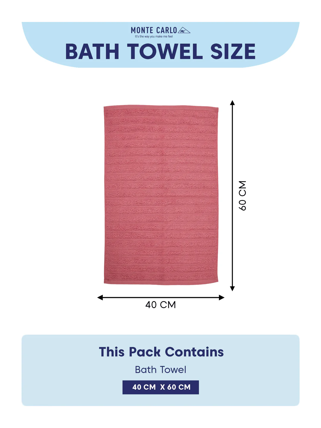 Pink & Peach 100% Cotton Solid 500 GSM Bath Towel Sensations 4 Pc Set Gifting Box Pack - Image 14