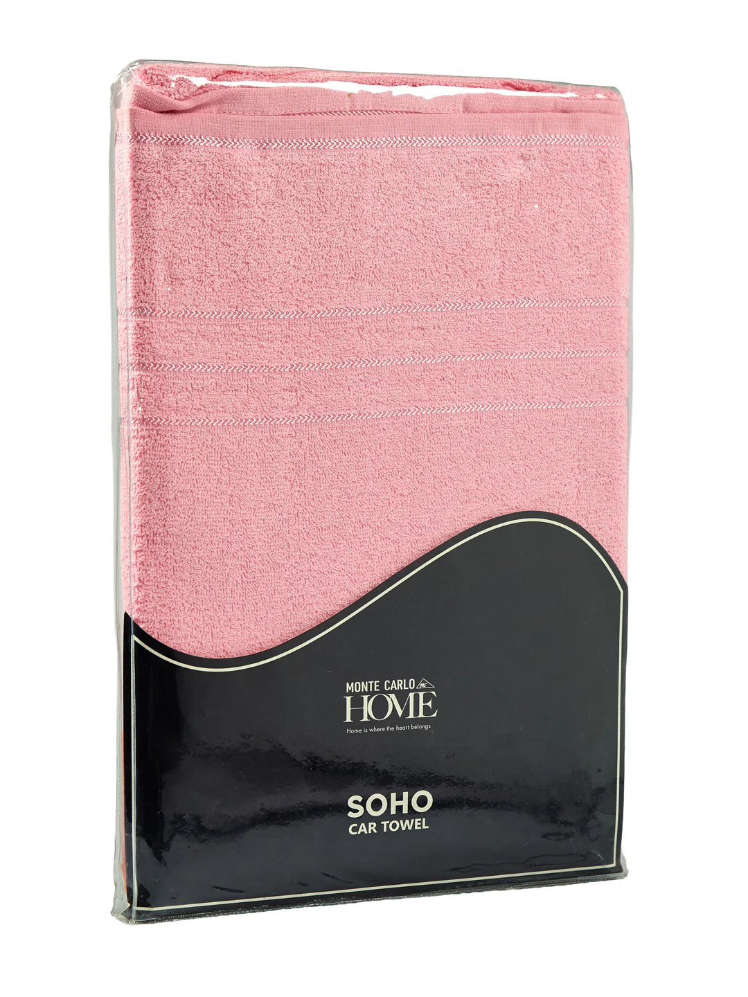 Pink Pure Cotton Solid 340 GSM Car Towel 1 Piece (Soho Collection) - Image 8
