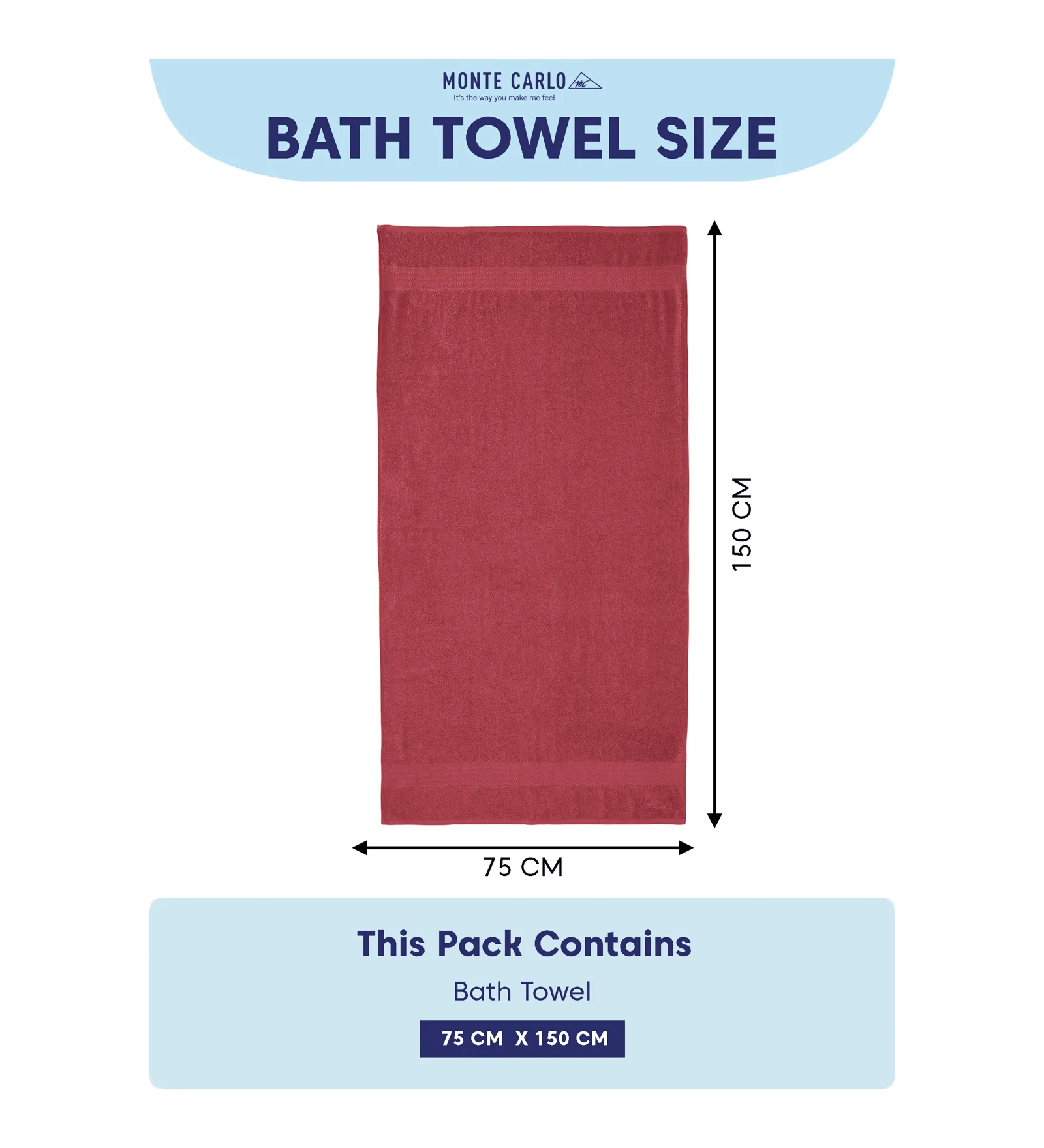 Pink Pure Cotton Solid 380 GSM Bath Towel 1 Piece (Jazz Collection) - Image 8