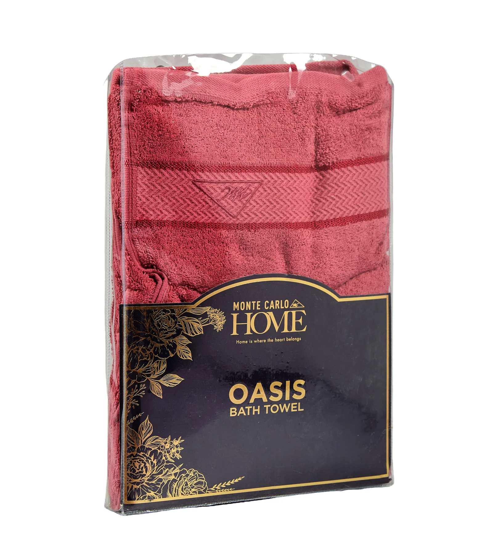 Pink Pure Cotton Solid 450 GSM Bath Towel 1 Piece (Oasis Collection) - Image 9