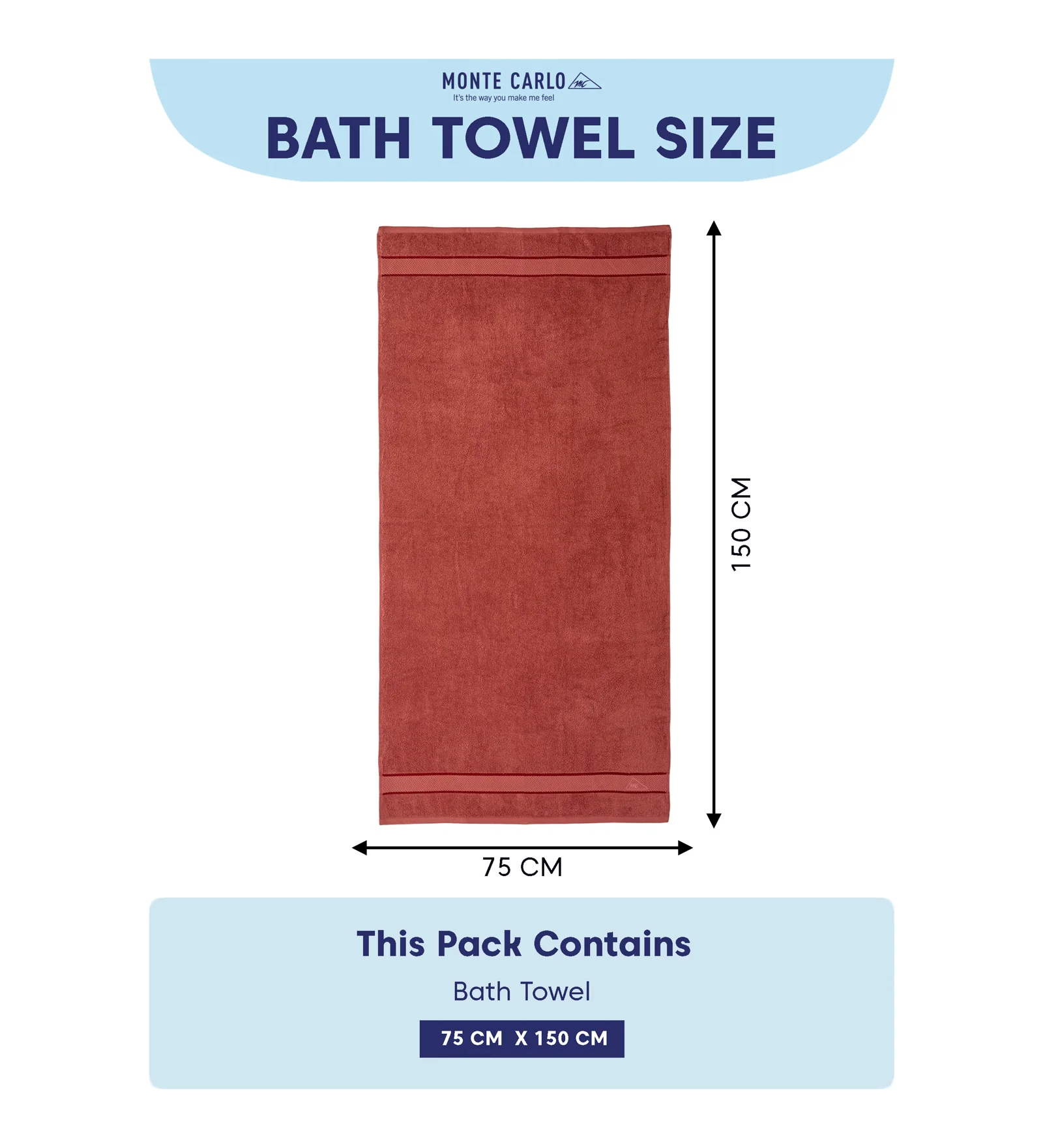 Pink Pure Cotton Solid 450 GSM Bath Towel 1 Piece (Oasis Collection) - Image 8