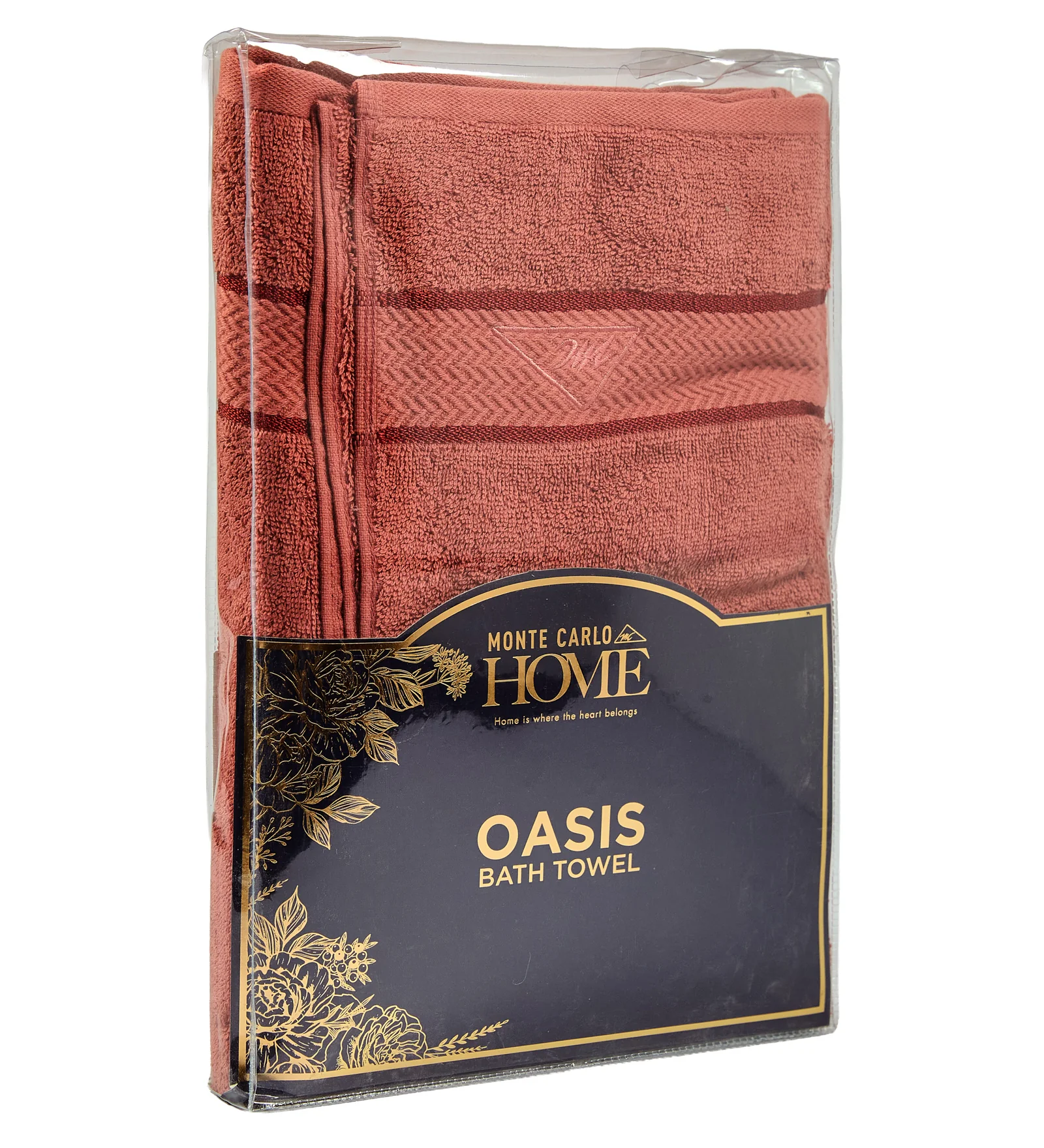 Pink Pure Cotton Solid 450 GSM Bath Towel 1 Piece (Oasis Collection) - Image 9