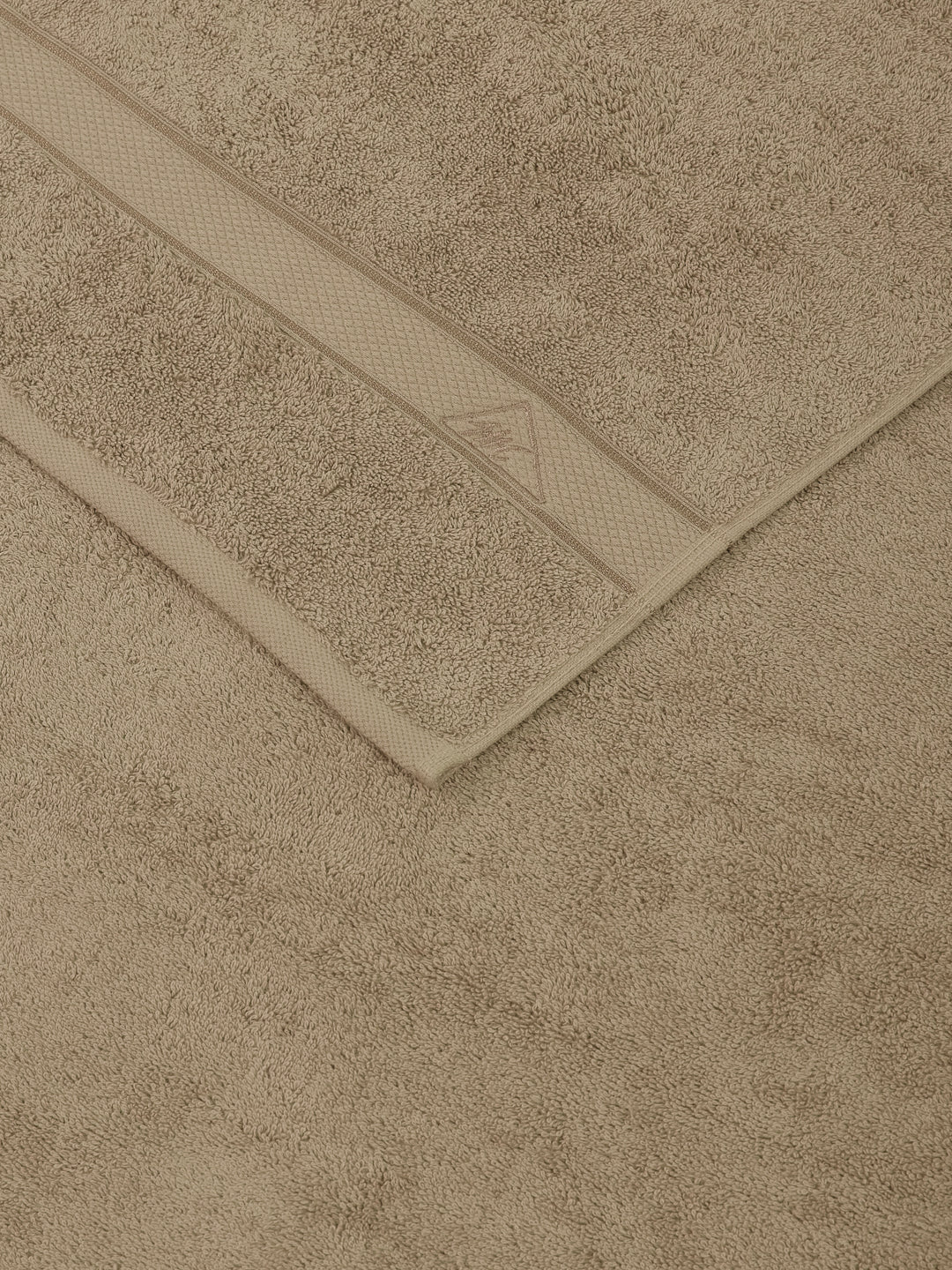 Premium Beige 100% Cotton Solid 525 GSM Bath Towel Iris 1 Pc Pvc Pack - Image 6
