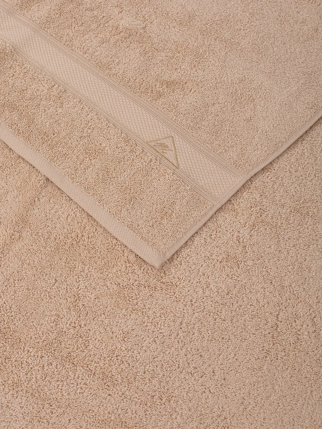 Premium Beige 100% Cotton Solid 525 GSM Bath Towel Iris 1 Pc Pvc Pack - Image 6