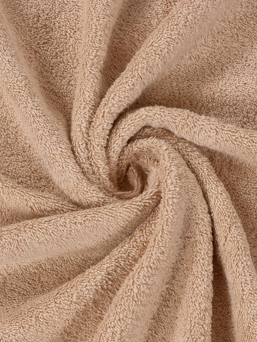 Premium Beige 100% Cotton Solid 525 GSM Bath Towel Iris 1 Pc Pvc Pack - Image 7