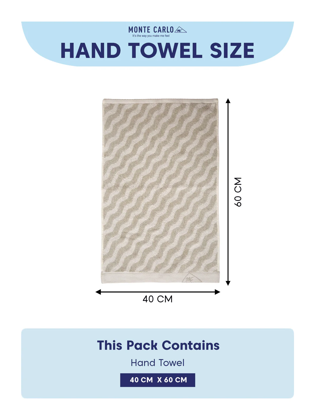 Premium Beige & White Pure Cotton Self Design 500 GSM Hand Towel 2 Pc Set (Green Weave Collection) - Image 10