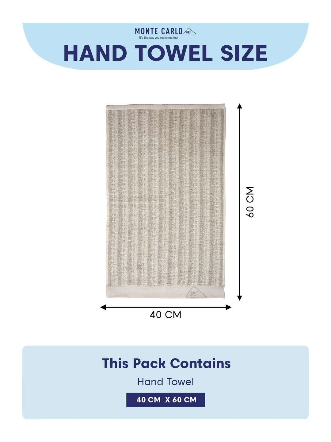 Premium Beige & White Pure Cotton Self Design 500 GSM Hand Towel 2 Pc Set (Green Weave Collection) - Image 10