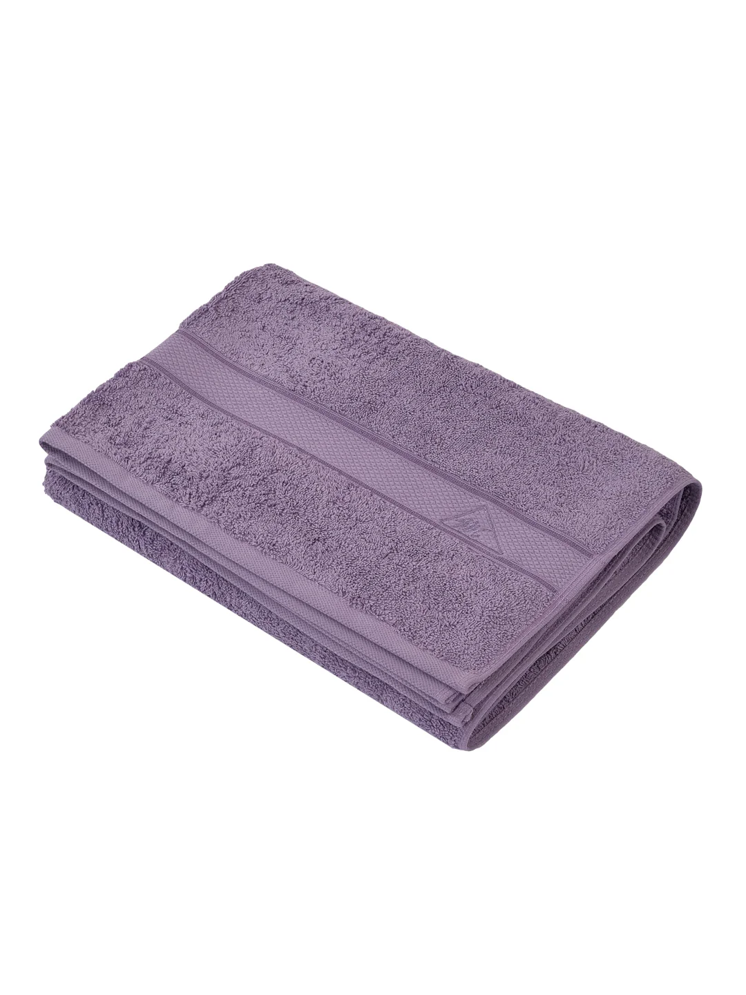 Premium Blue 100% Cotton Solid 525 GSM Bath Towel Iris 1 Pc Pvc Pack - Image 4