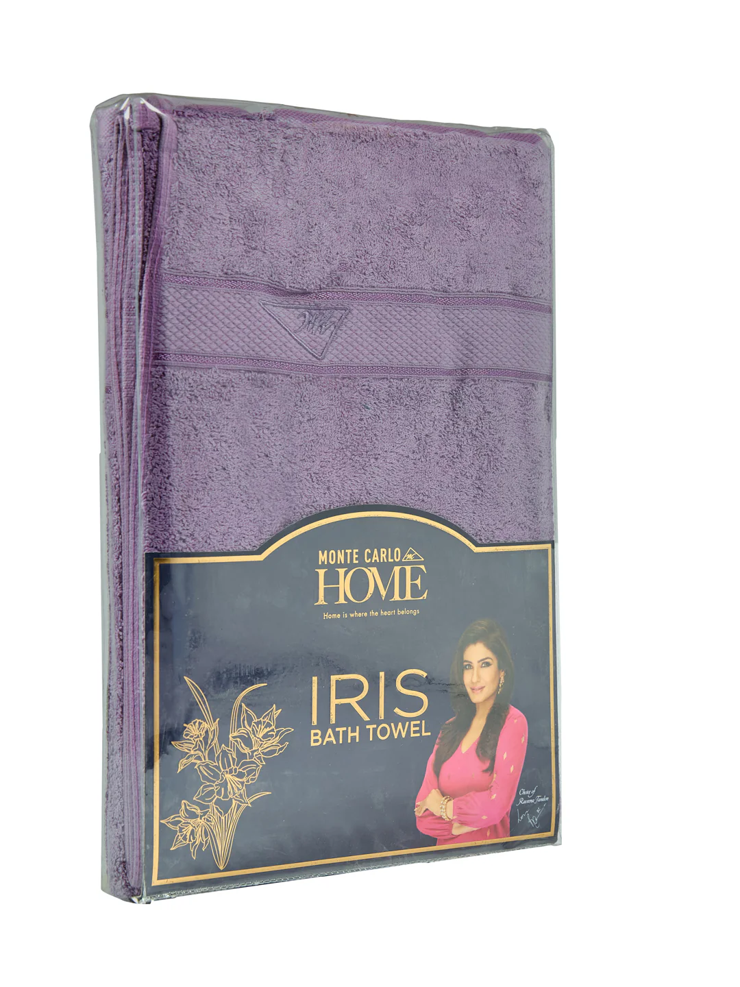 Premium Blue 100% Cotton Solid 525 GSM Bath Towel Iris 1 Pc Pvc Pack - Image 9