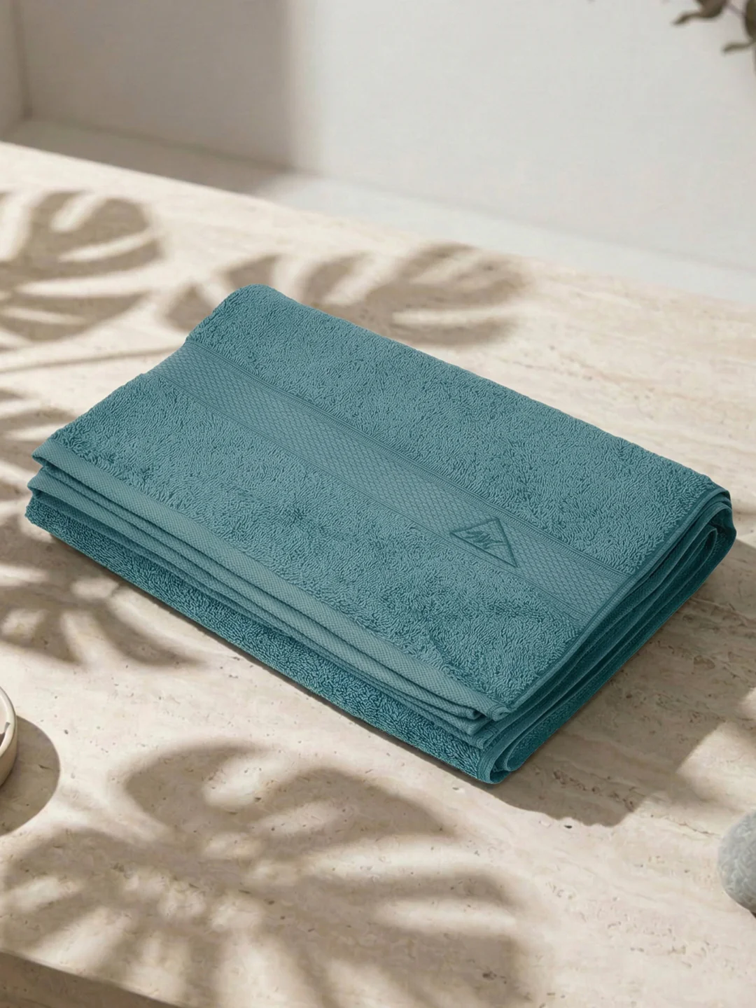 Premium Bristol Blue 100% Cotton Solid 525 GSM Bath Towel Iris 1 Pc Pvc Pack - Image 2