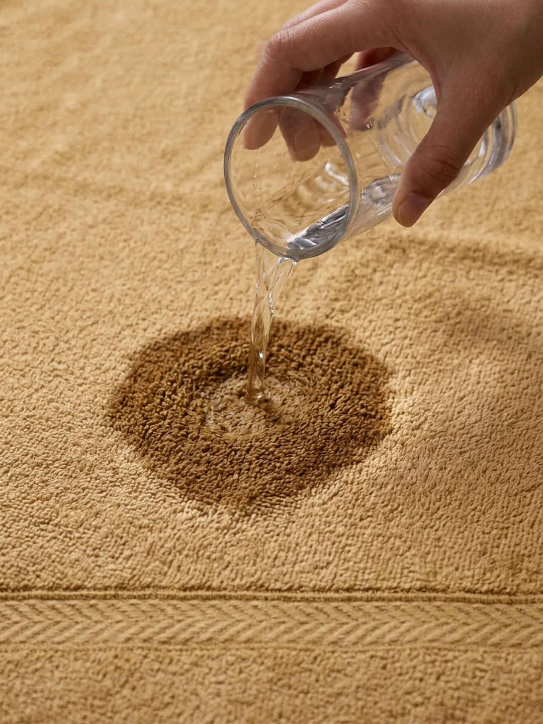 Premium Camel Brown 100% Cotton Solid 525 GSM Hand Towel Amber 2 Pc Set Pvc Pack - Image 3