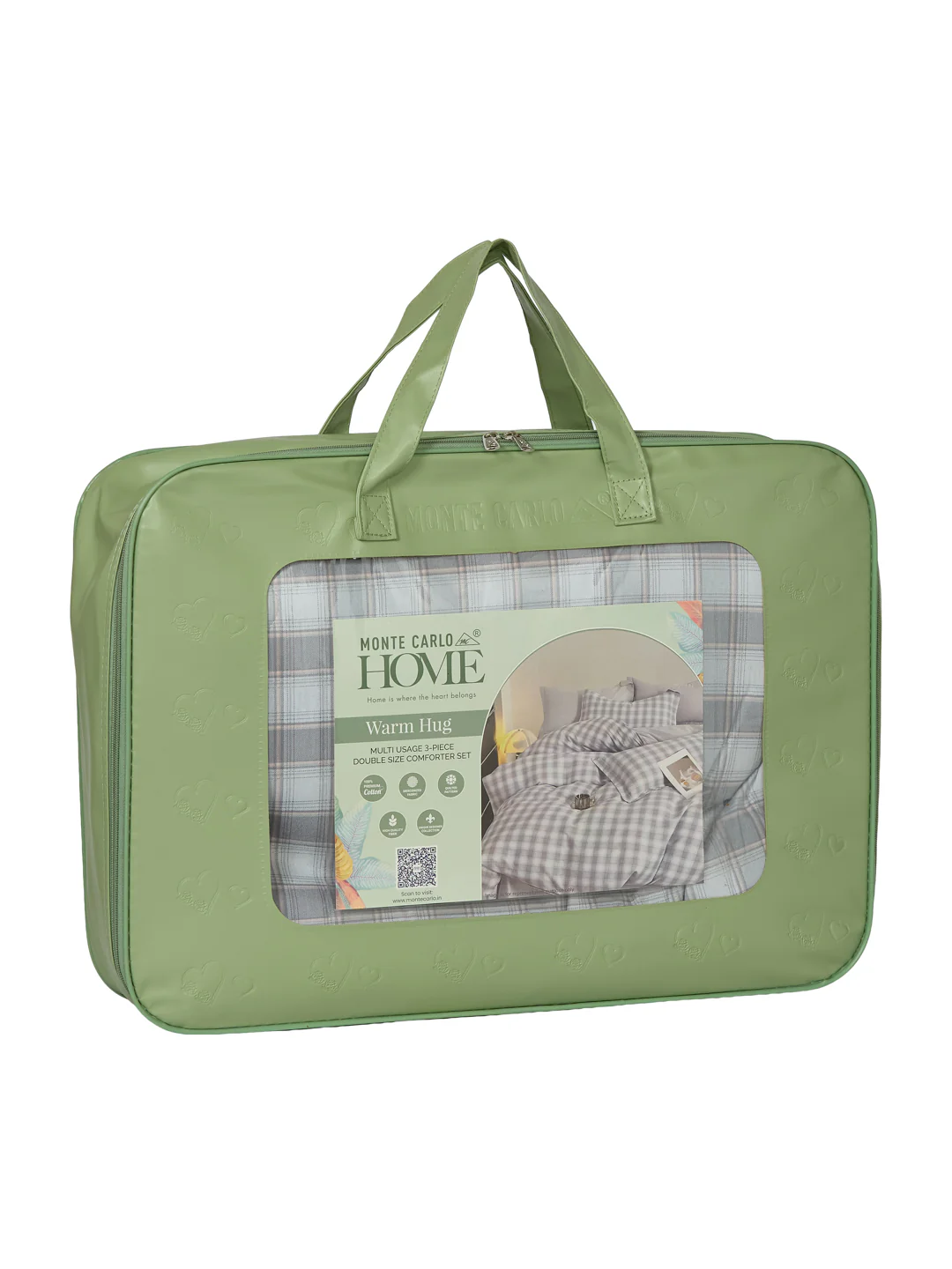 Premium Checked Double Bed 3 Ply 100 GSM Comforter Classique Warm Hug Collection Weight 2.5 kg - Image 13
