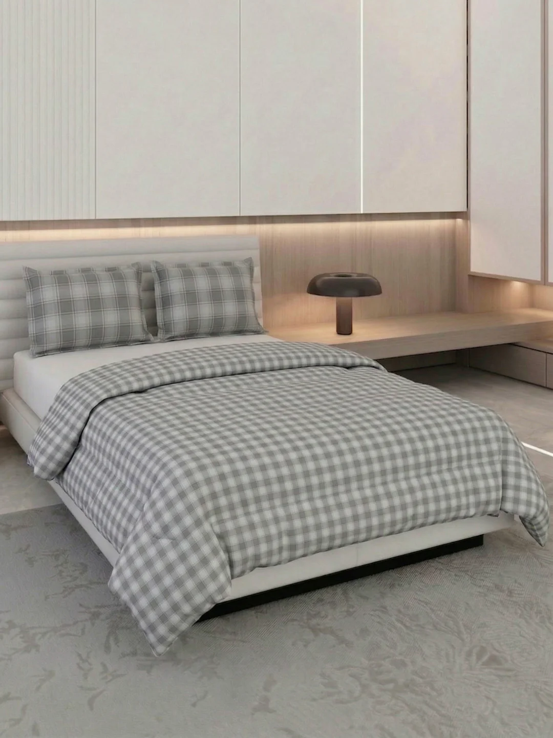 Premium Checked Double Bed 3 Ply 100 GSM Comforter Classique Warm Hug Collection Weight 2.5 kg - Image 2