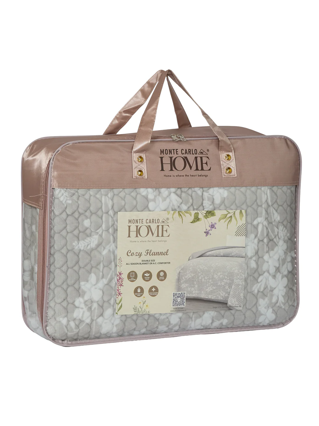 Premium Checked Double Bed 3 Ply 200 GSM Comforter Cozy Flannel Collection Weight 2.8 kg - Image 11