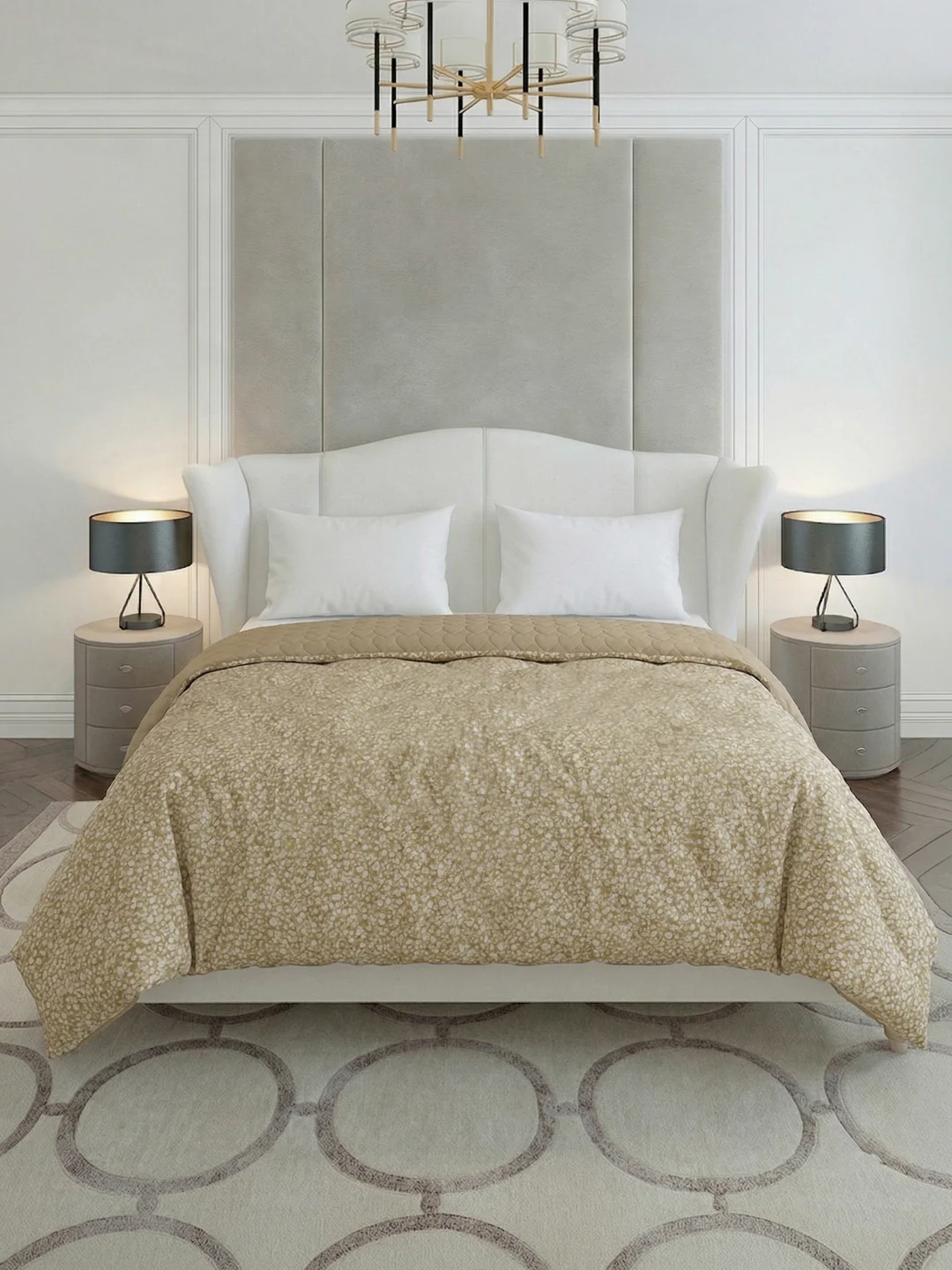 Premium Checked Double Bed 3 Ply 200 GSM Comforter Cozy Flannel Collection Weight 2.8 kg - Image 3
