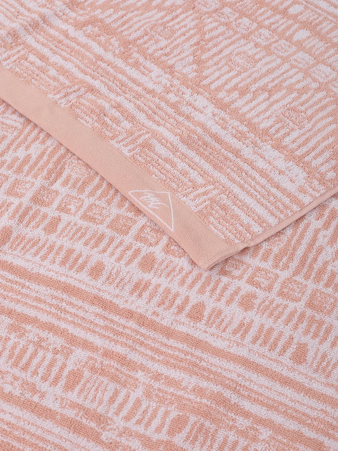 Premium Dusty Rose 100% Cotton Self Design 525 GSM Bath Towel Santorini 1 Pc Pvc Pack - Image 6