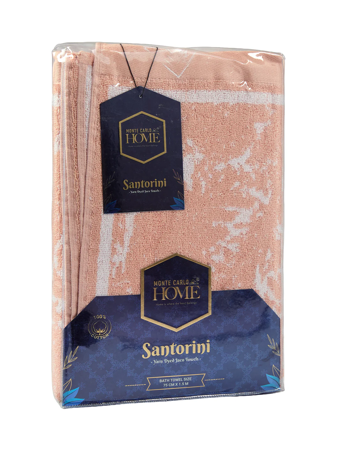 Premium Dusty Rose 100% Cotton Self Design 525 GSM Bath Towel Santorini 1 Pc Pvc Pack - Image 9