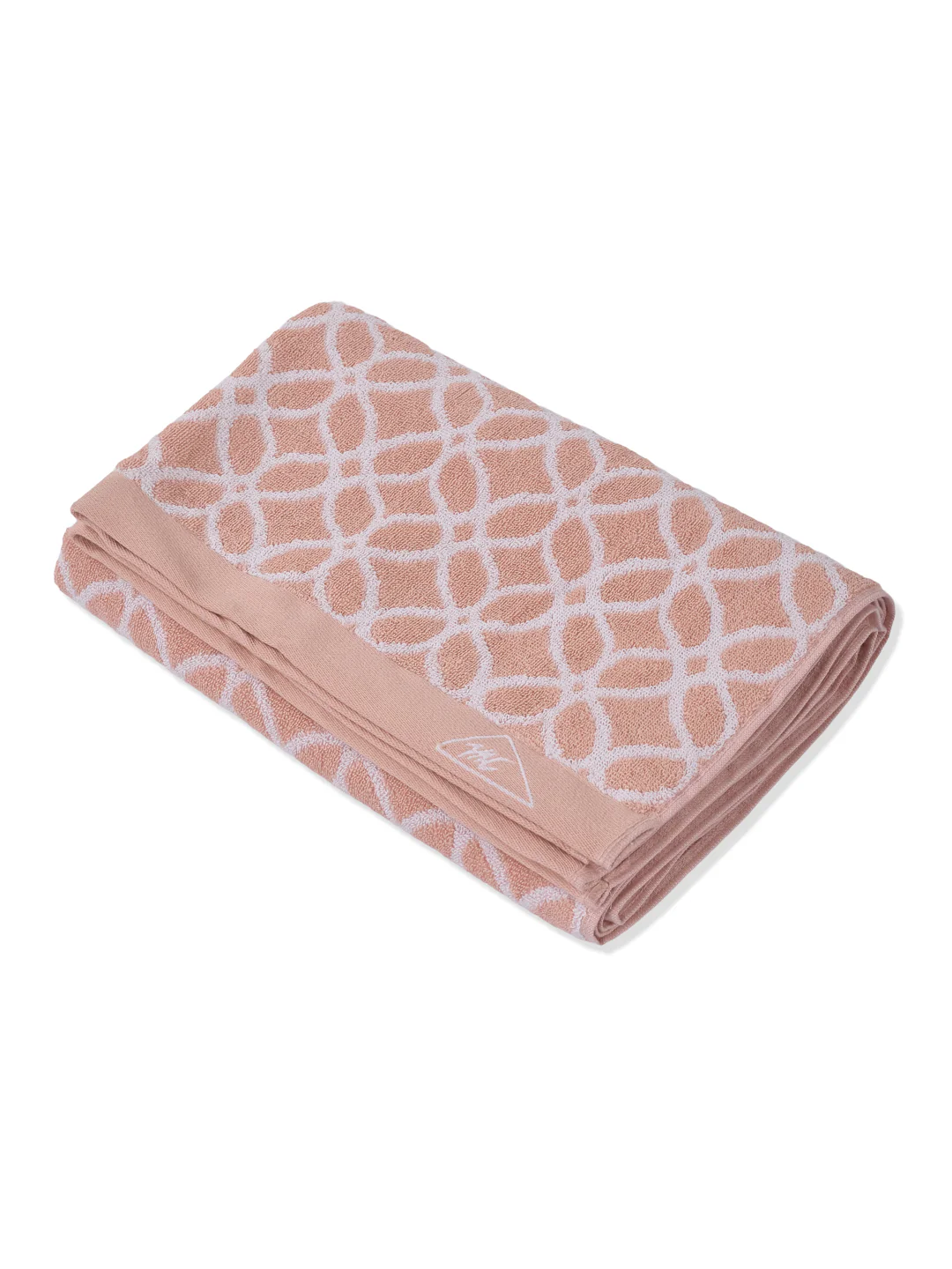 Premium Dusty Rose 100% Cotton Self Design 525 GSM Bath Towel Santorini 1 Pc Pvc Pack - Image 4