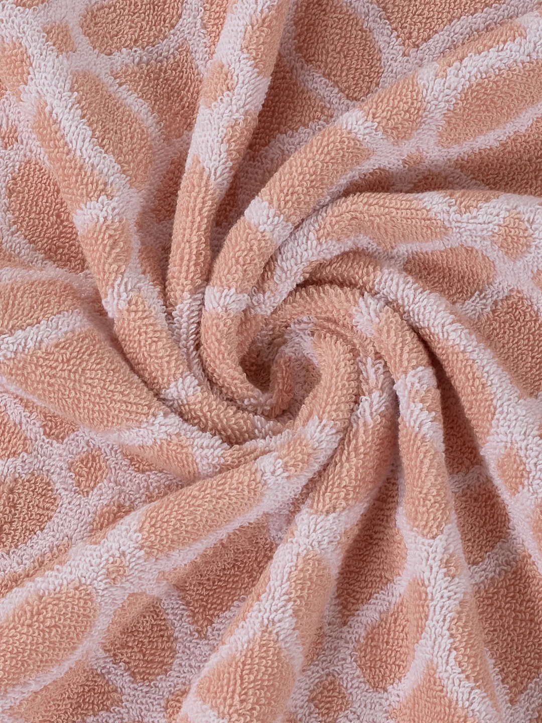 Premium Dusty Rose 100% Cotton Self Design 525 GSM Bath Towel Santorini 1 Pc Pvc Pack - Image 7