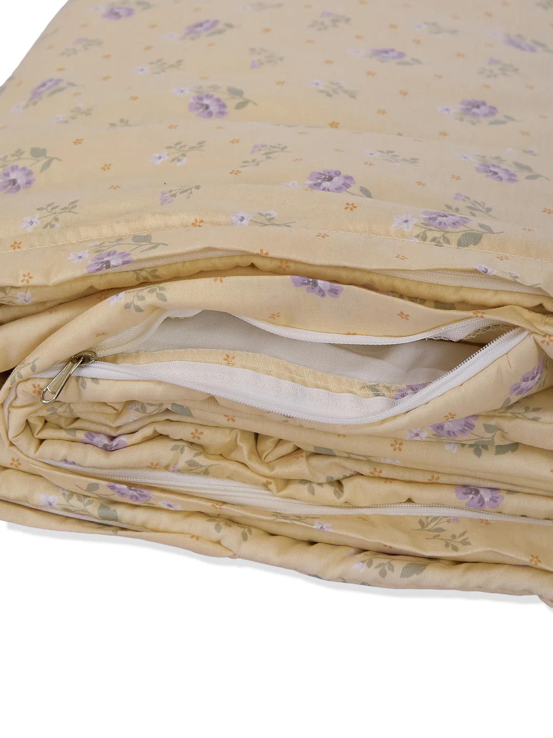 Premium Floral Print Double Bed 3 Ply 100 GSM Comforter Classique Warm Hug Collection Weight 2.5 kg - Image 8