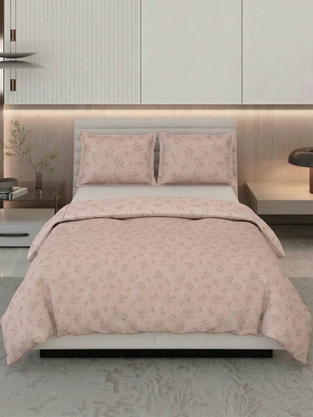 Premium Floral Print Double Bed 3 Ply 100 GSM Comforter Classique Warm Hug Collection Weight 2.5 kg - Image 3