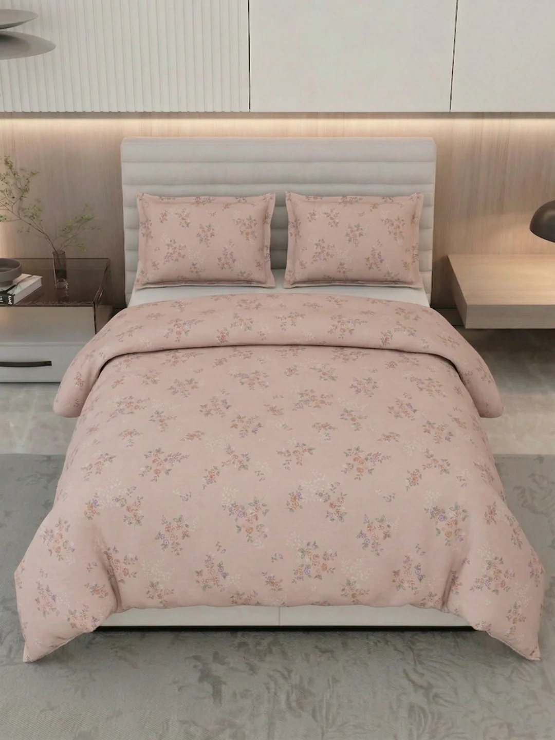 Premium Floral Print Double Bed 3 Ply 100 GSM Comforter Classique Warm Hug Collection Weight 2.5 kg - Image 4