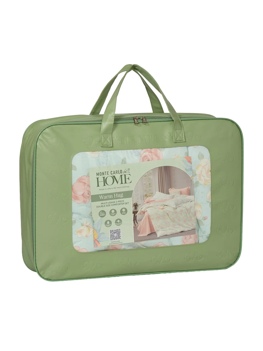 Premium Floral Print Double Bed 3 Ply 100 GSM Comforter Classique Warm Hug Collection Weight 2.5 kg - Image 12