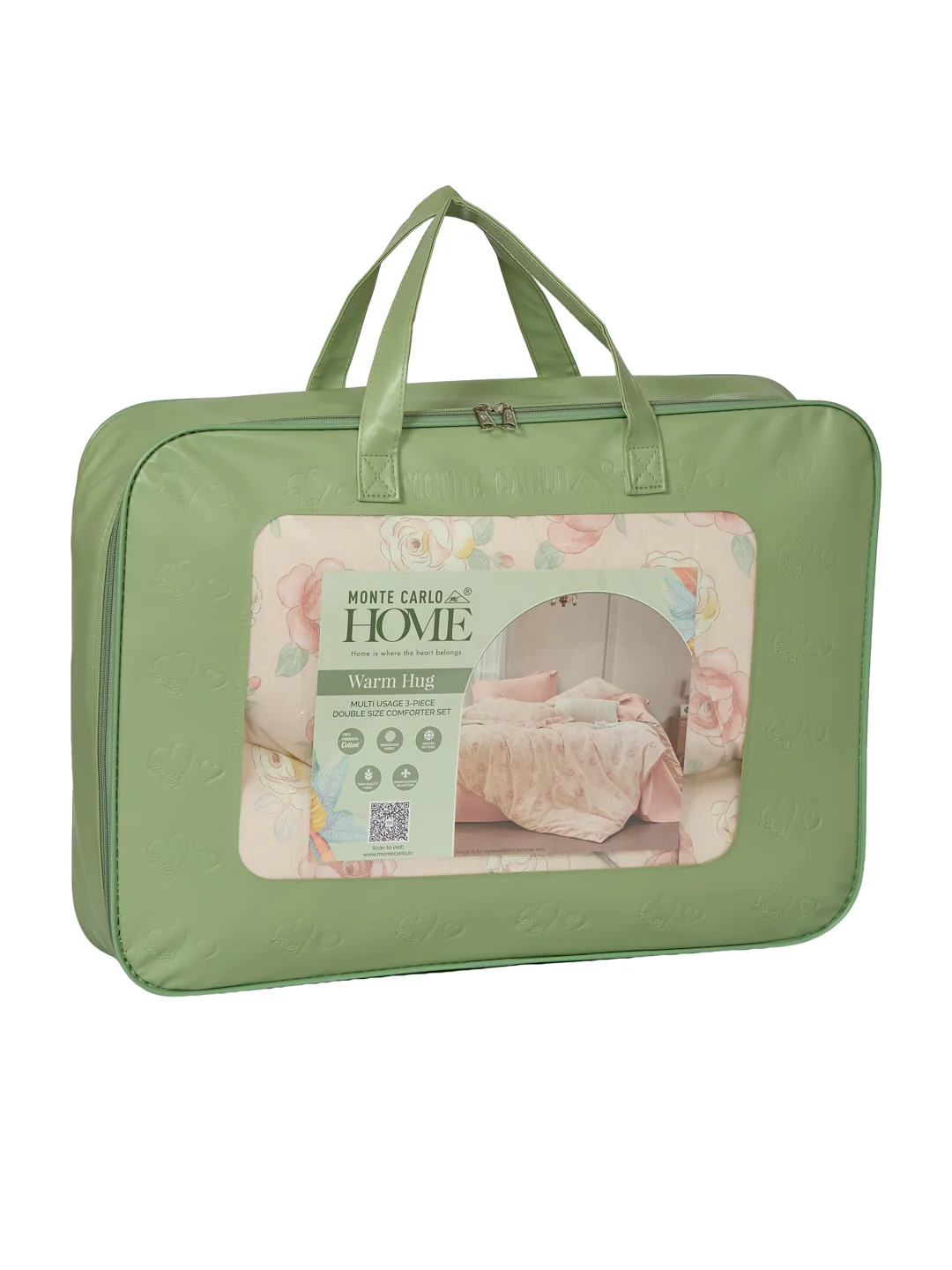 Premium Floral Print Double Bed 3 Ply 100 GSM Comforter Classique Warm Hug Collection Weight 2.5 kg - Image 13
