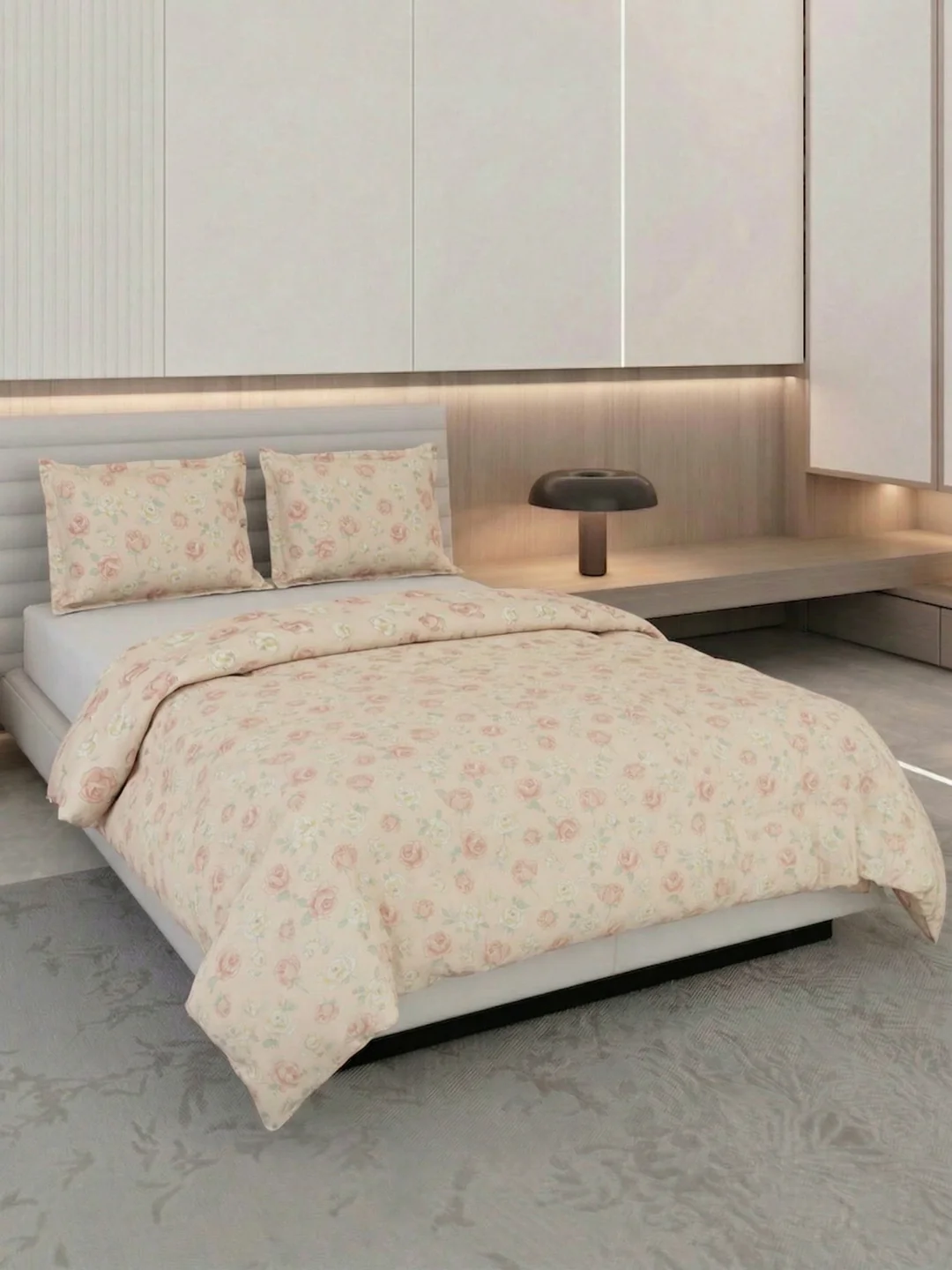 Premium Floral Print Double Bed 3 Ply 100 GSM Comforter Classique Warm Hug Collection Weight 2.5 kg - Image 2