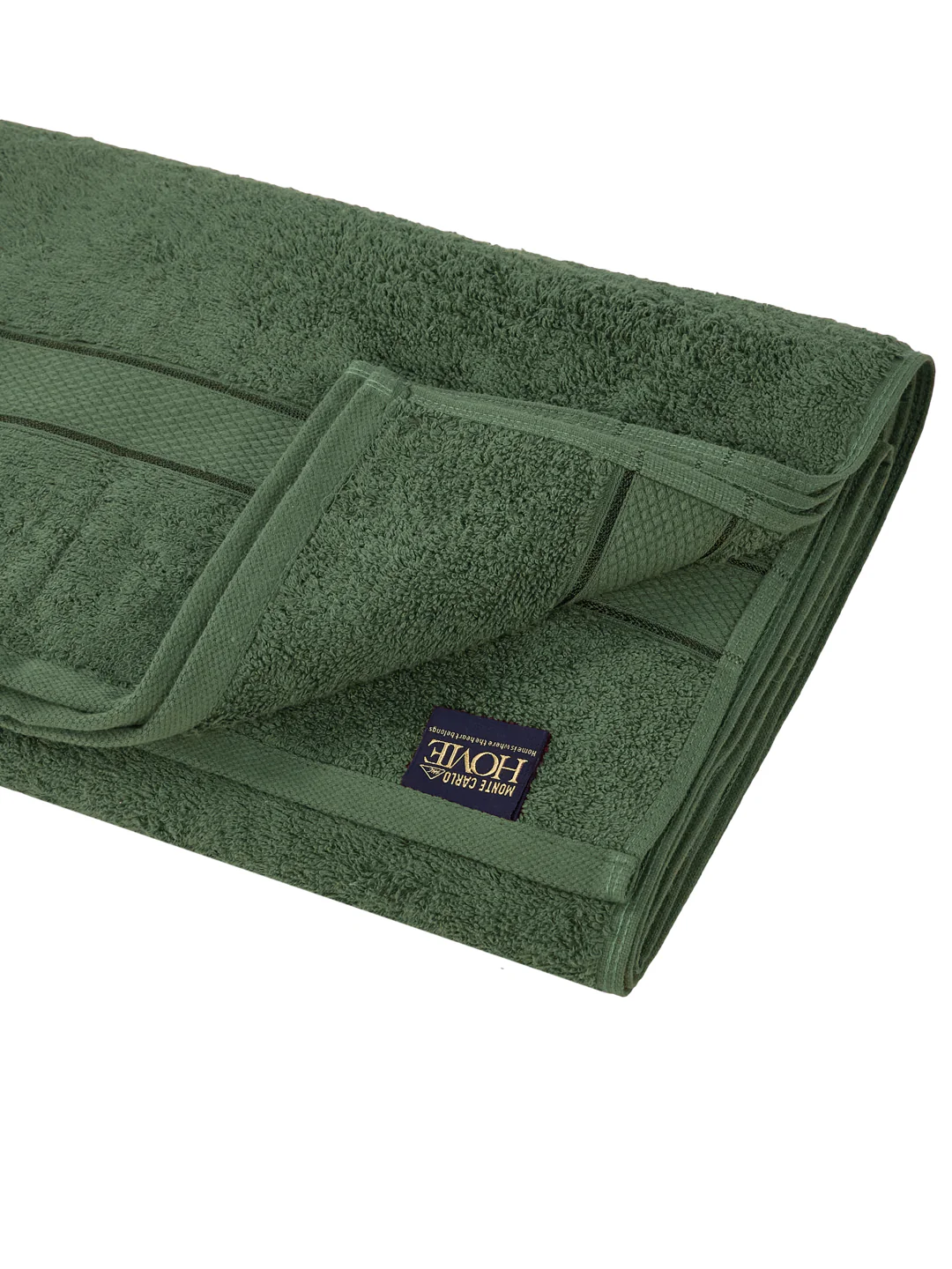 Premium Green 100% Cotton Solid 525 GSM Bath Towel Iris 1 Pc Pvc Pack - Image 5