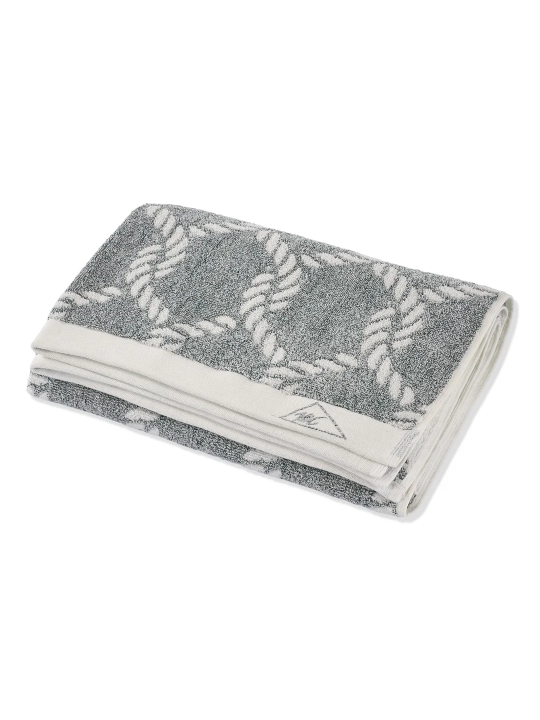 Premium Green & White Pure Cotton Self Design 500 GSM Bath Towel 1 Piece (Green Weave Collection) - Image 4