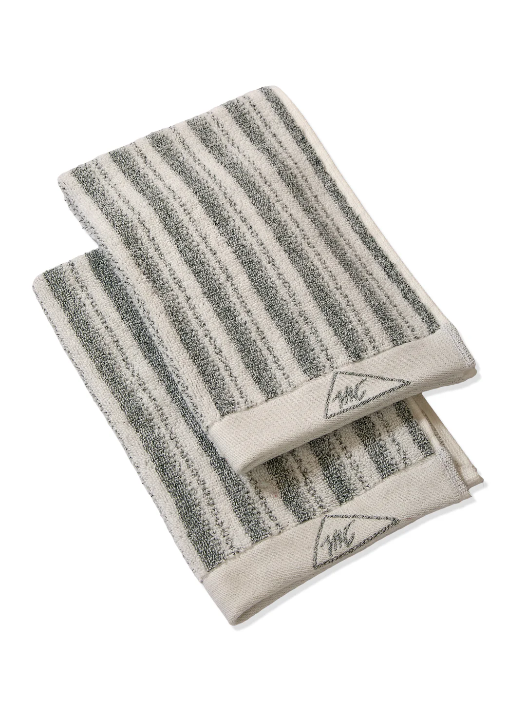 Premium Green & White Pure Cotton Self Design 500 GSM Hand Towel 2 Pc Set (Green Weave Collection) - Image 6