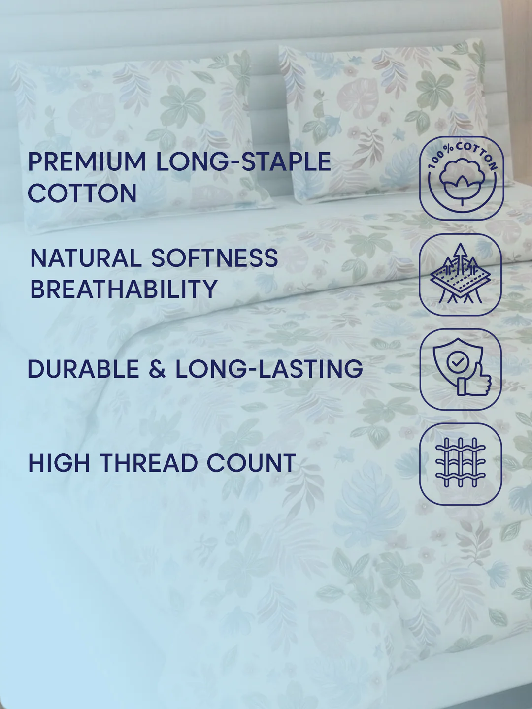 Premium Leaf Print Double Bed 3 Ply 100 GSM Comforter Classique Warm Hug Collection Weight 2.5 kg - Image 12